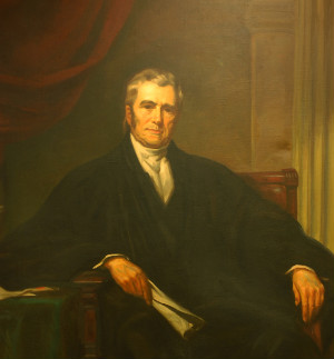 Portrait of Chief Justice John Marshall, who was among Wythe's first students at the College.