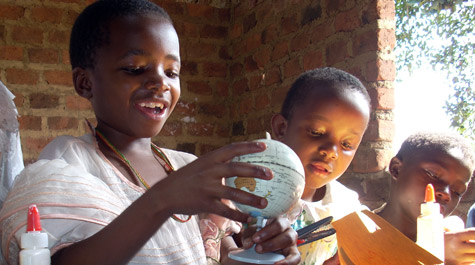 Children at an orphanage in Uganda