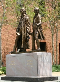 Marshall and Wythe statues