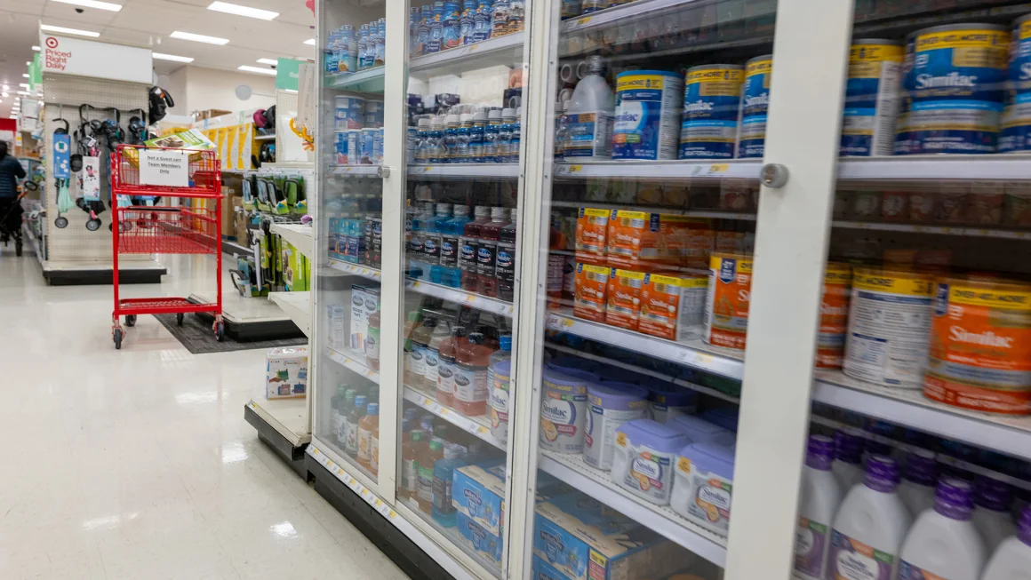 Medicine is kept under lock and key at a Target store