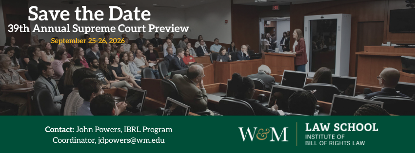 Supreme Court Preview Save the Date