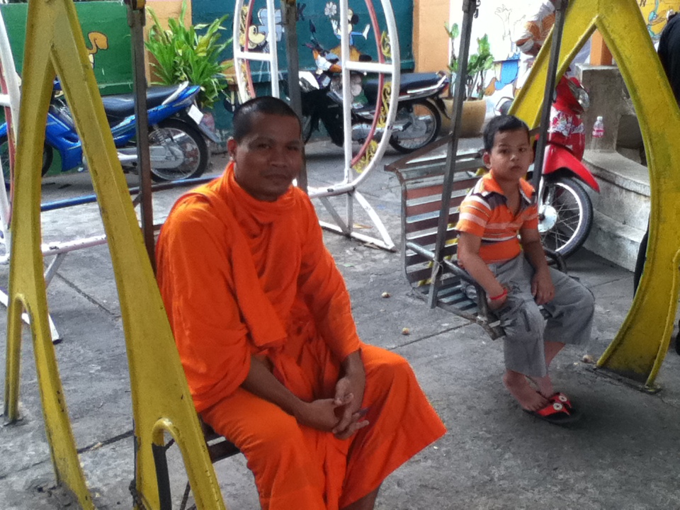 Monk voter takes a rest