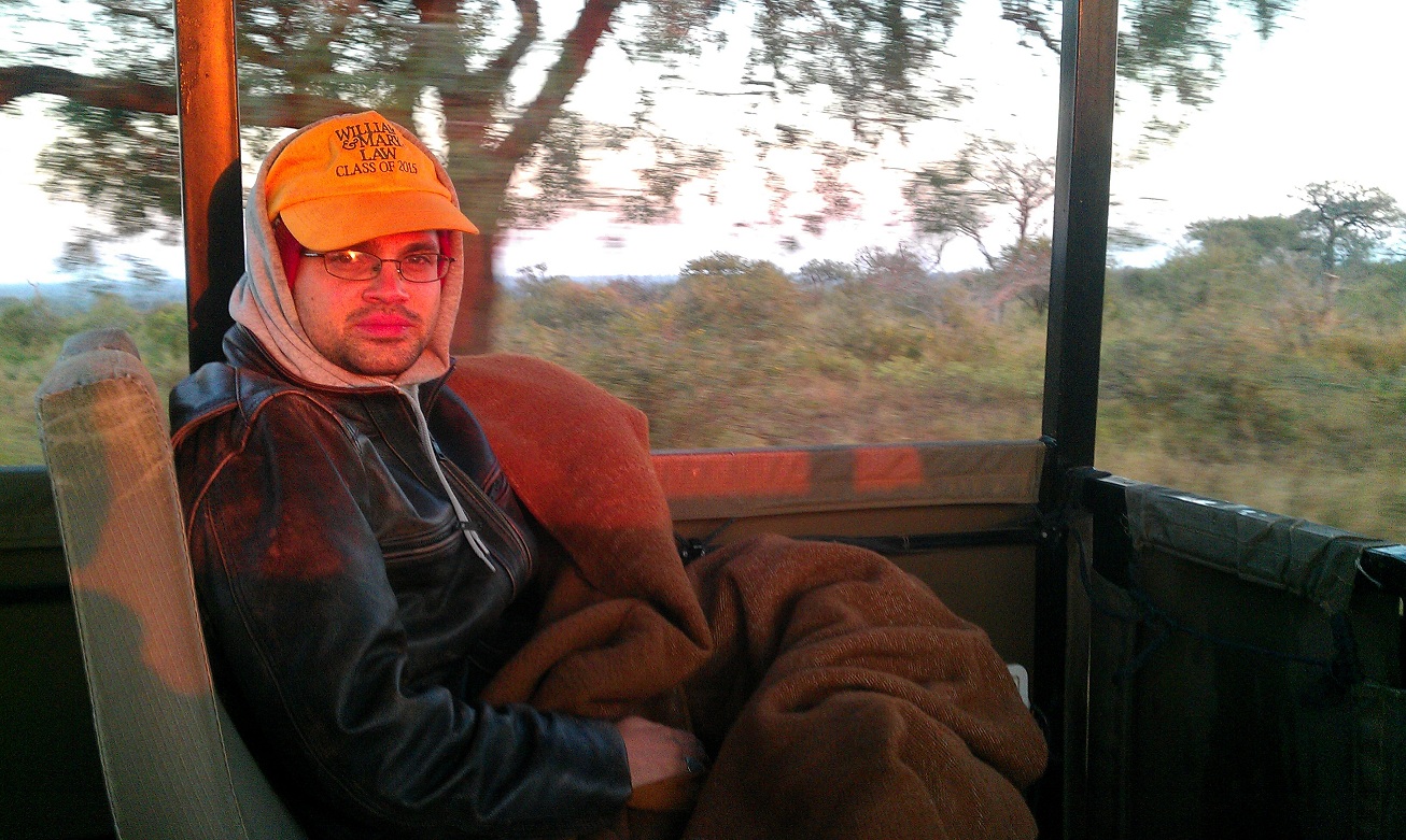 Vahid at Kruger National Park