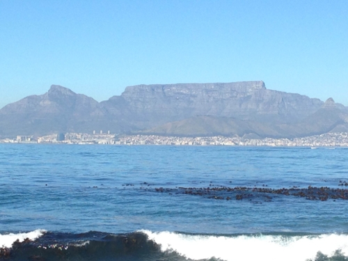 View of Table Mountain from Robben Island