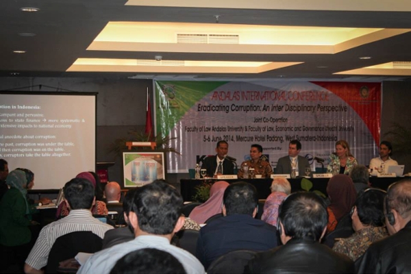 Prof. Saldi speaking at the Andalas International Conference