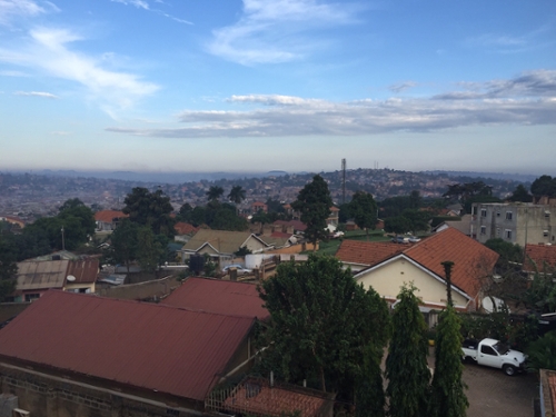View from my balcony in Kampala 