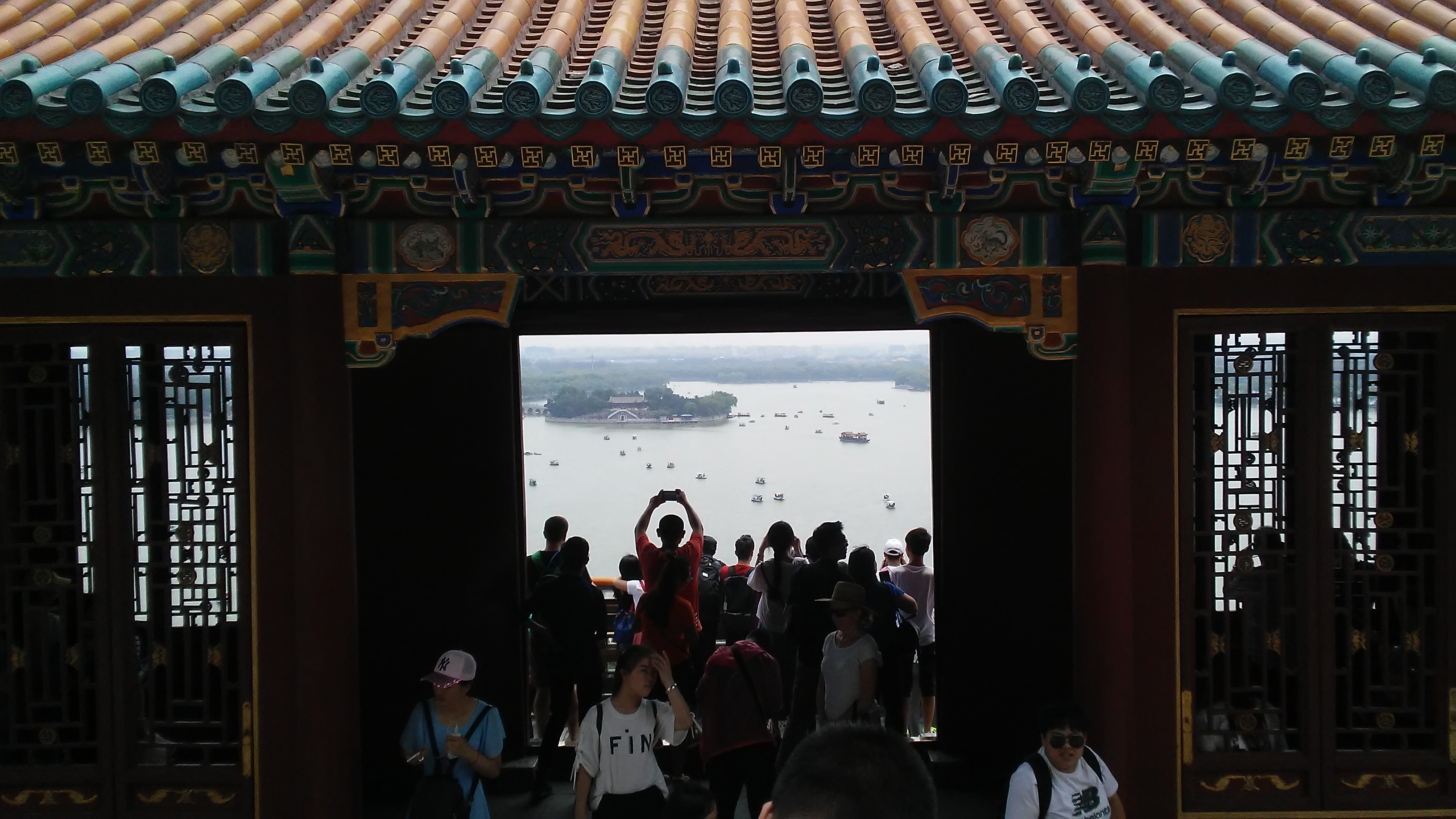 Summer Palace: A crowd attempts to capture the view
