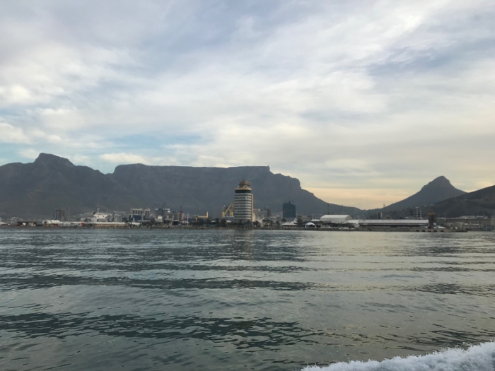 View from the Robben Island Ferry.