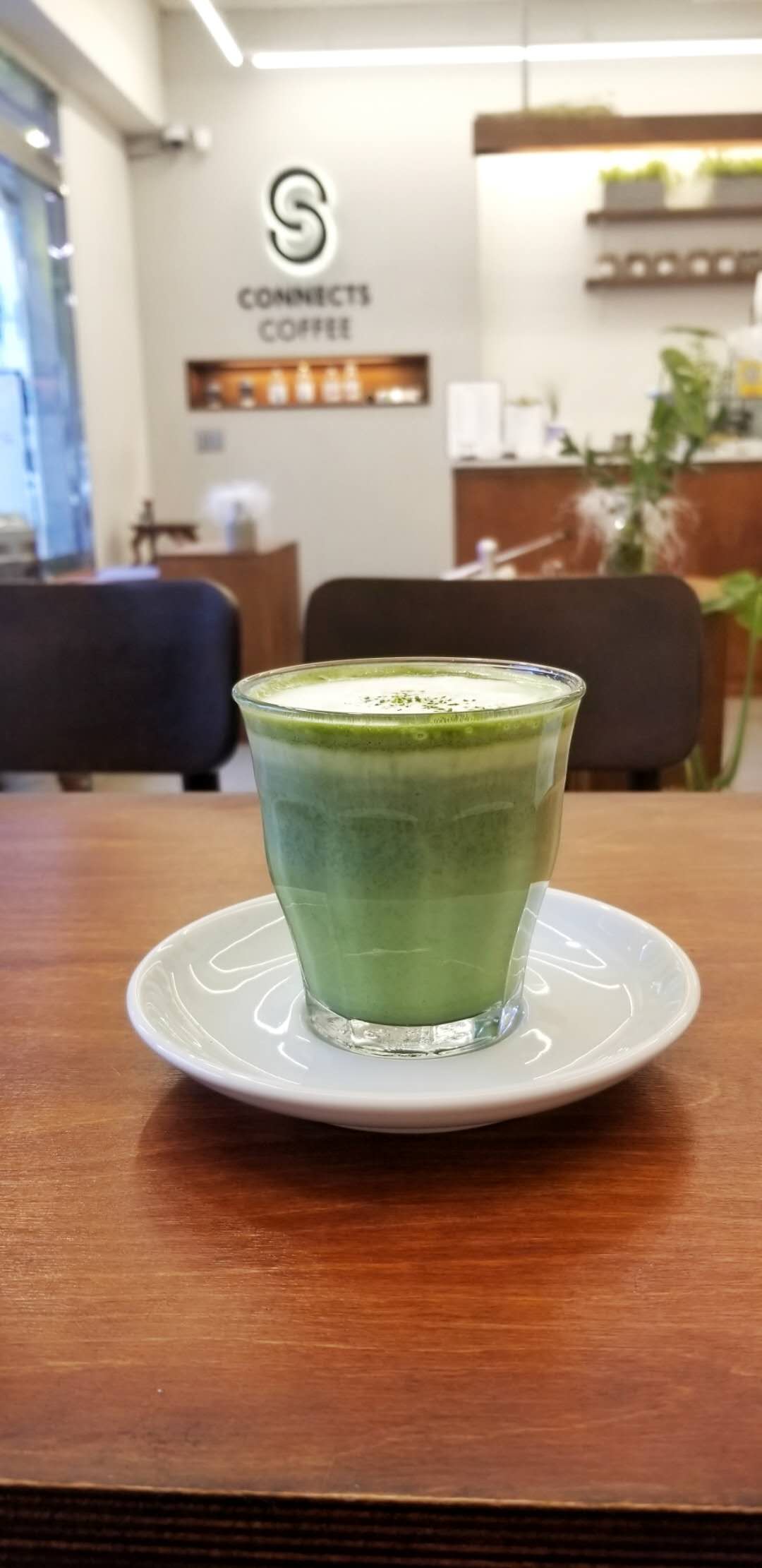 Honey Matcha Latte from Connects Coffee