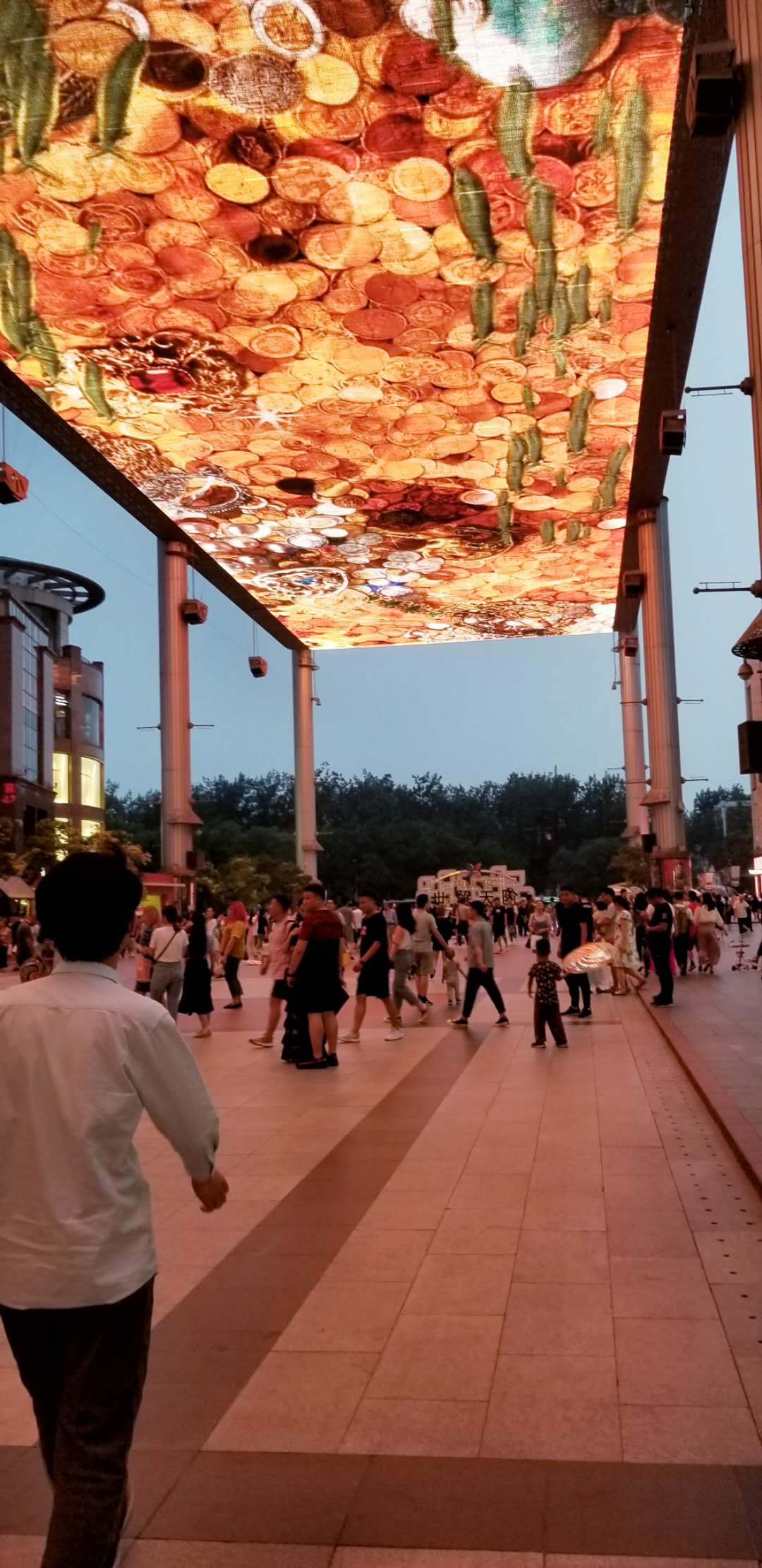 The Place's LED screen ceiling