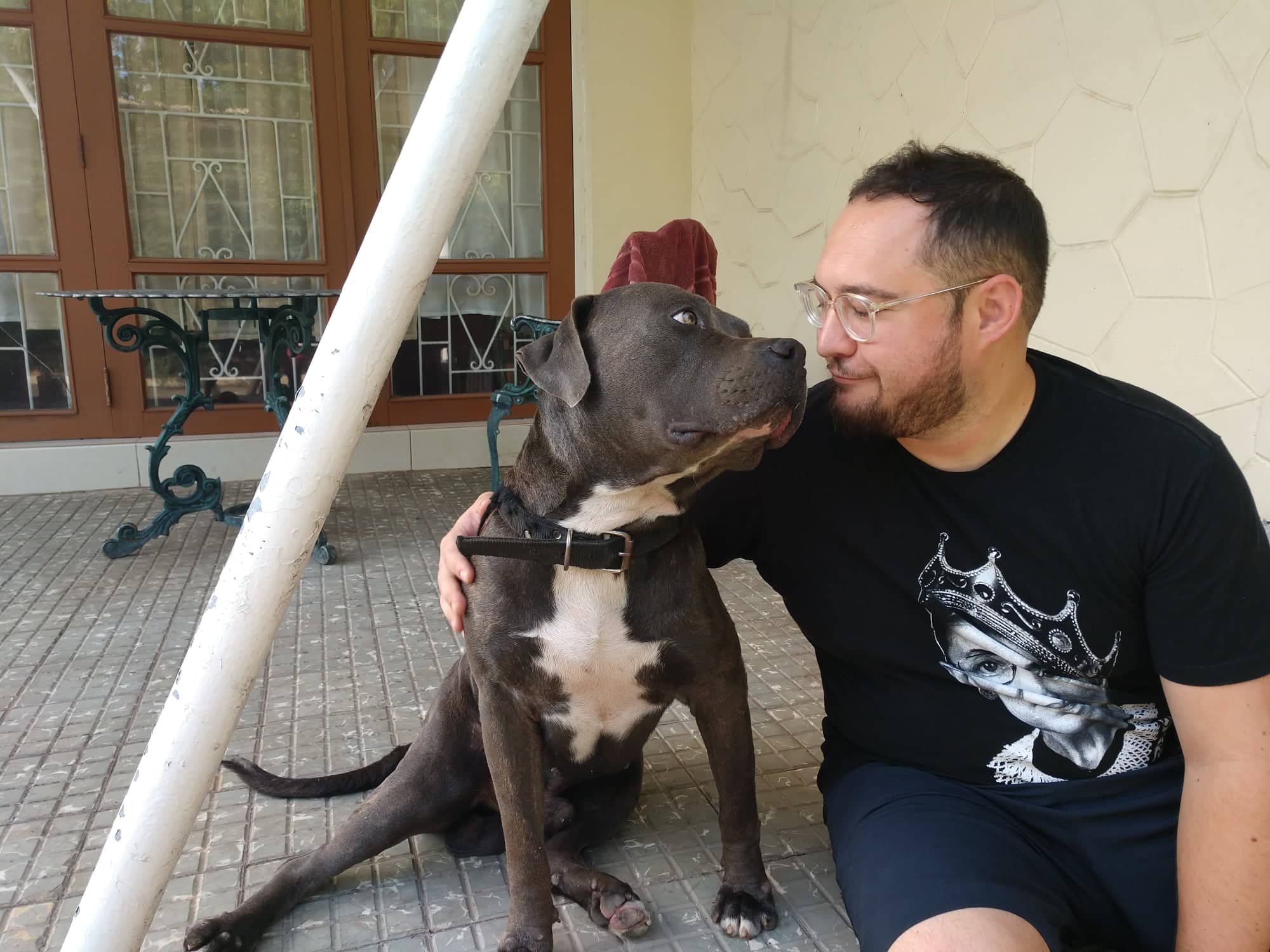 Kraken and I on the porch