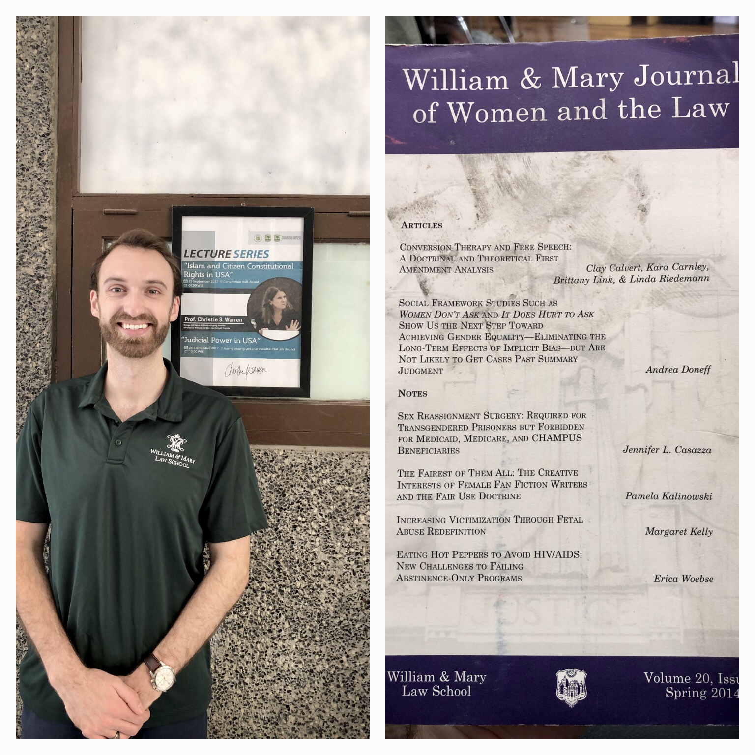 Two lovely relics from William &amp; Mary Law School.