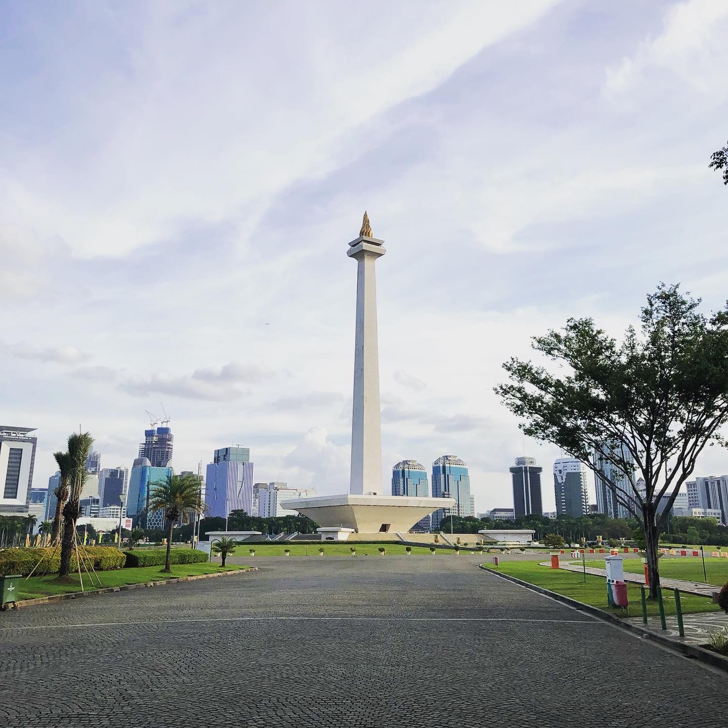 The Indonesian National Monument, by which I walk daily.