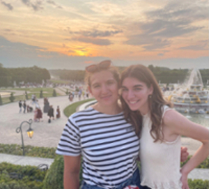 Me and Astrid at the Versailles Gardens