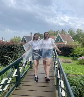 Me and India in Rain Ponchos