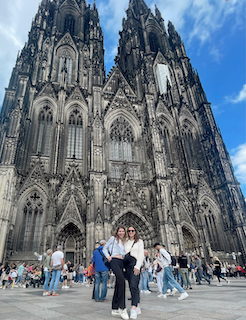Me and Anna in Front of the Cologne Cathedral