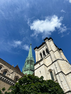 Cathedral in Old Town Geneva