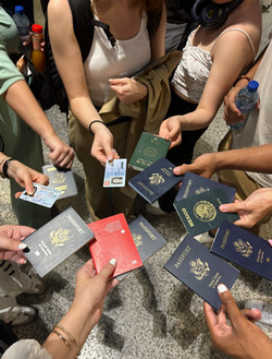 IBJ Interns With Their Passports