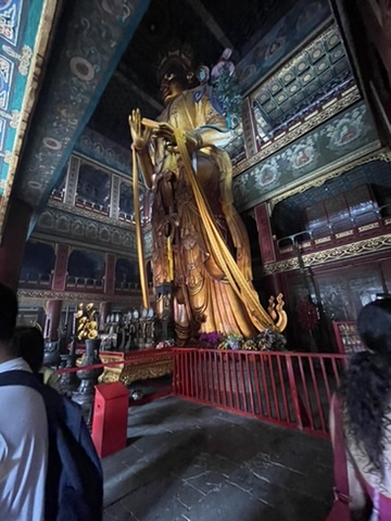 Tallest Wooden Buddha Maitreya in the World