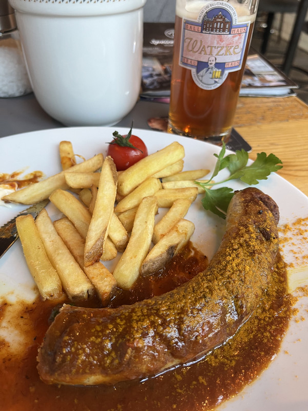 Currywurst and Fries