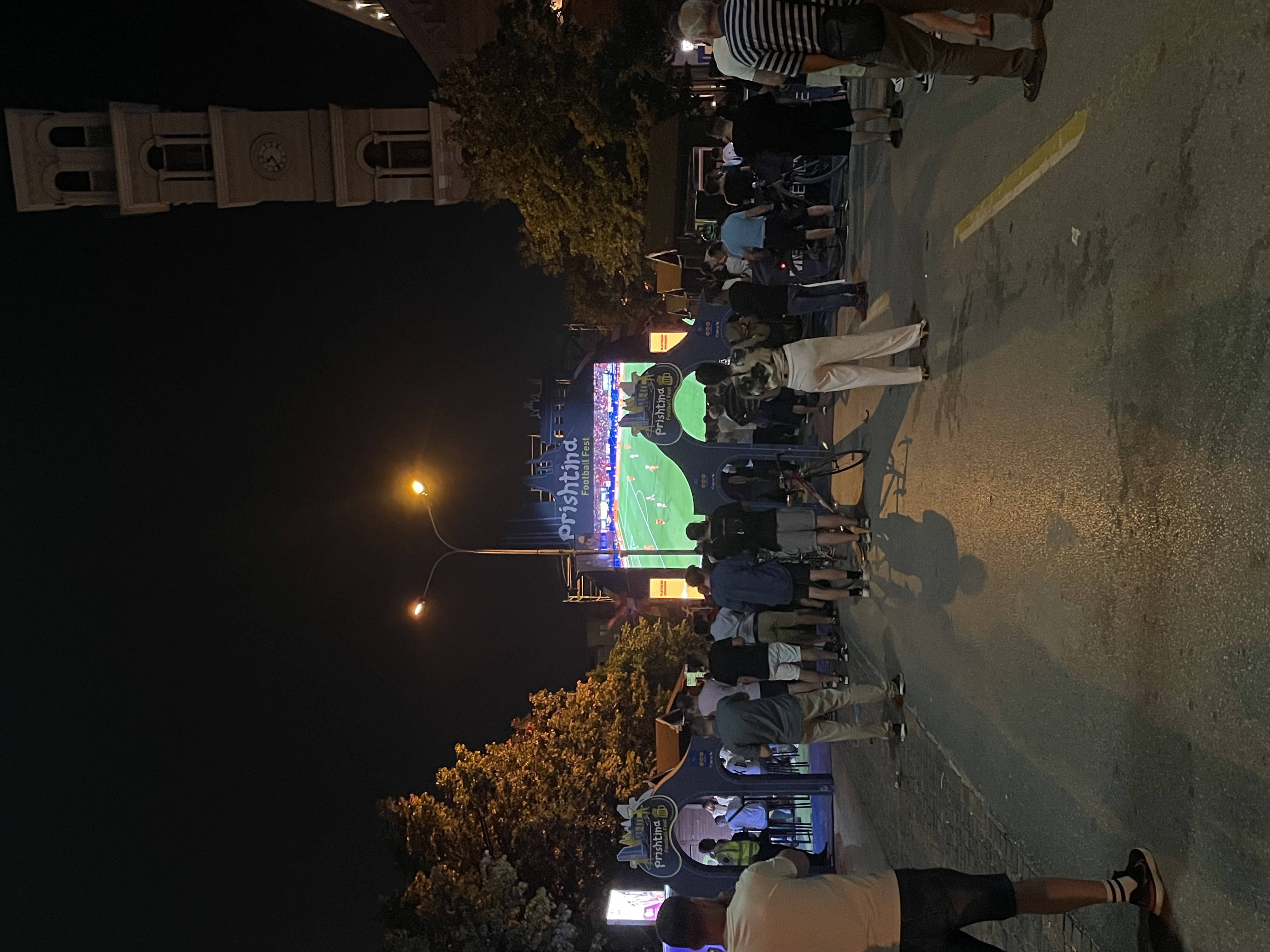 The Prishtina Football Fest, where soccer fans have been watching Euro 2024 games.