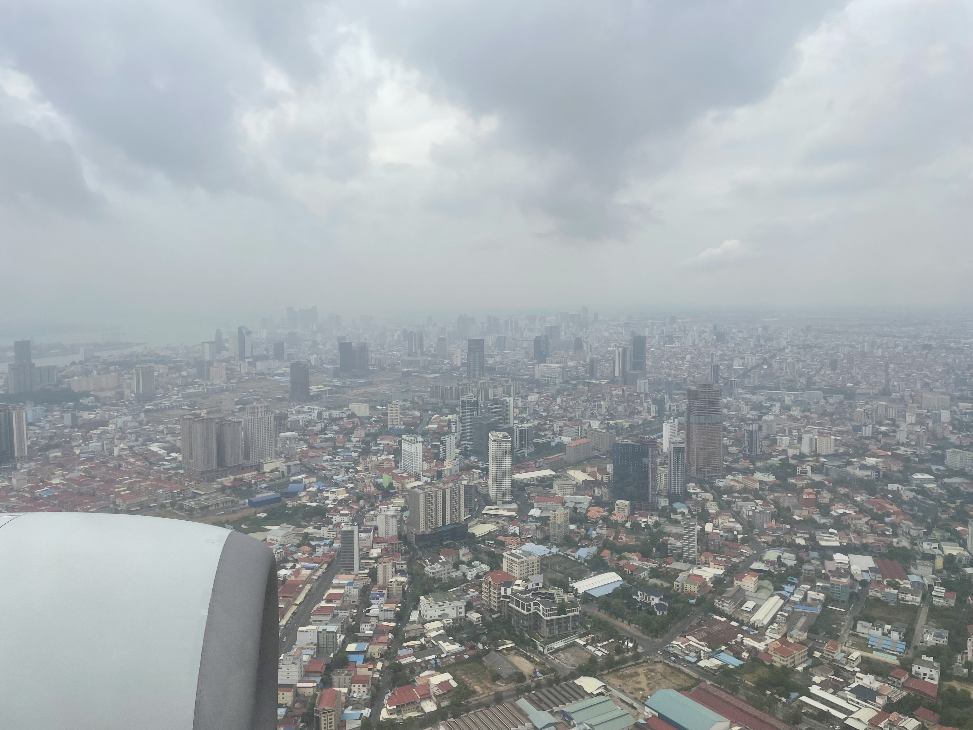 Aerial view of Phnom Penh.