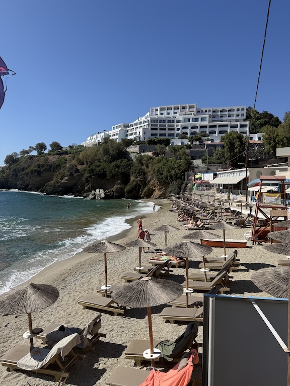 Where we had a snorkel tour, near Achlada