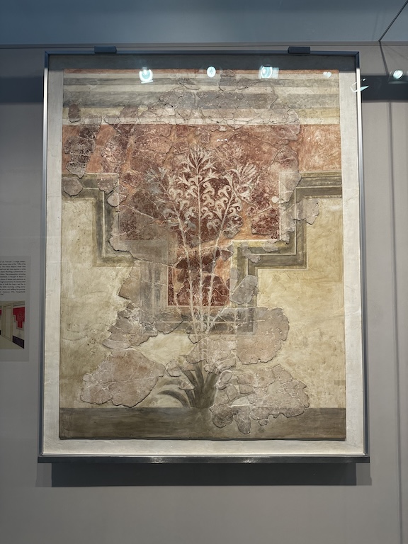 An incredibly old mural at the Heraklion Archeological Museum
