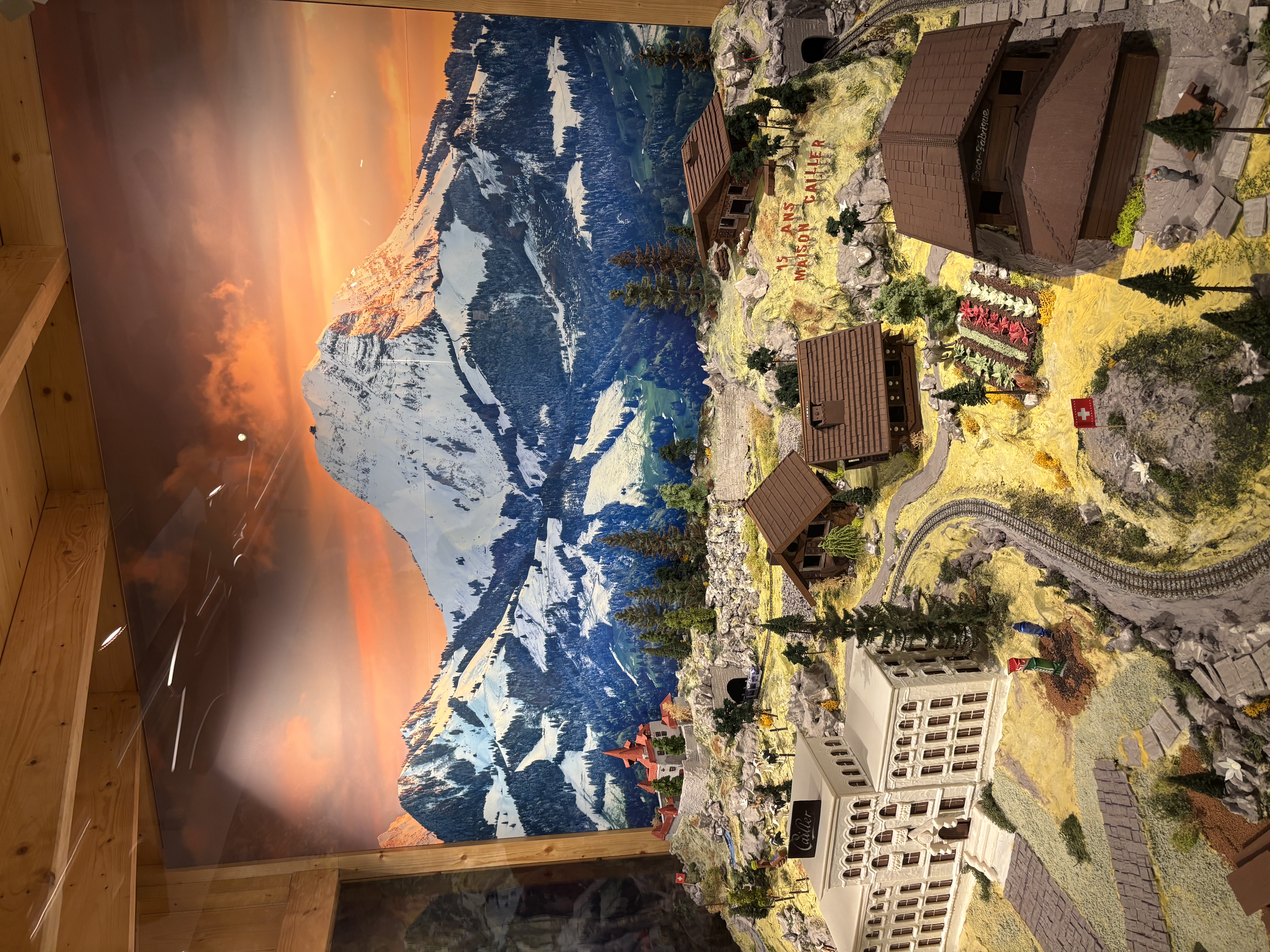 Model of the factory made from chocolate