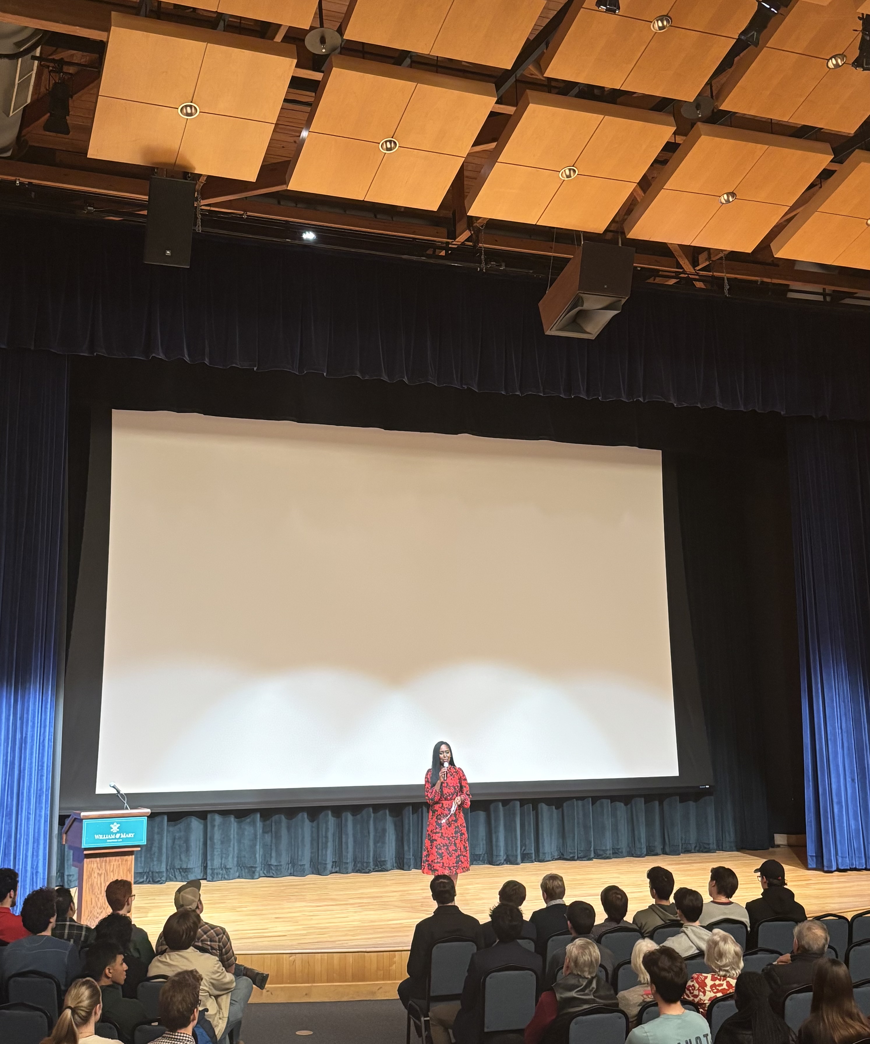 Immaculée Ilibagiza at Catholic Campus Ministry's Lecture Series in February.