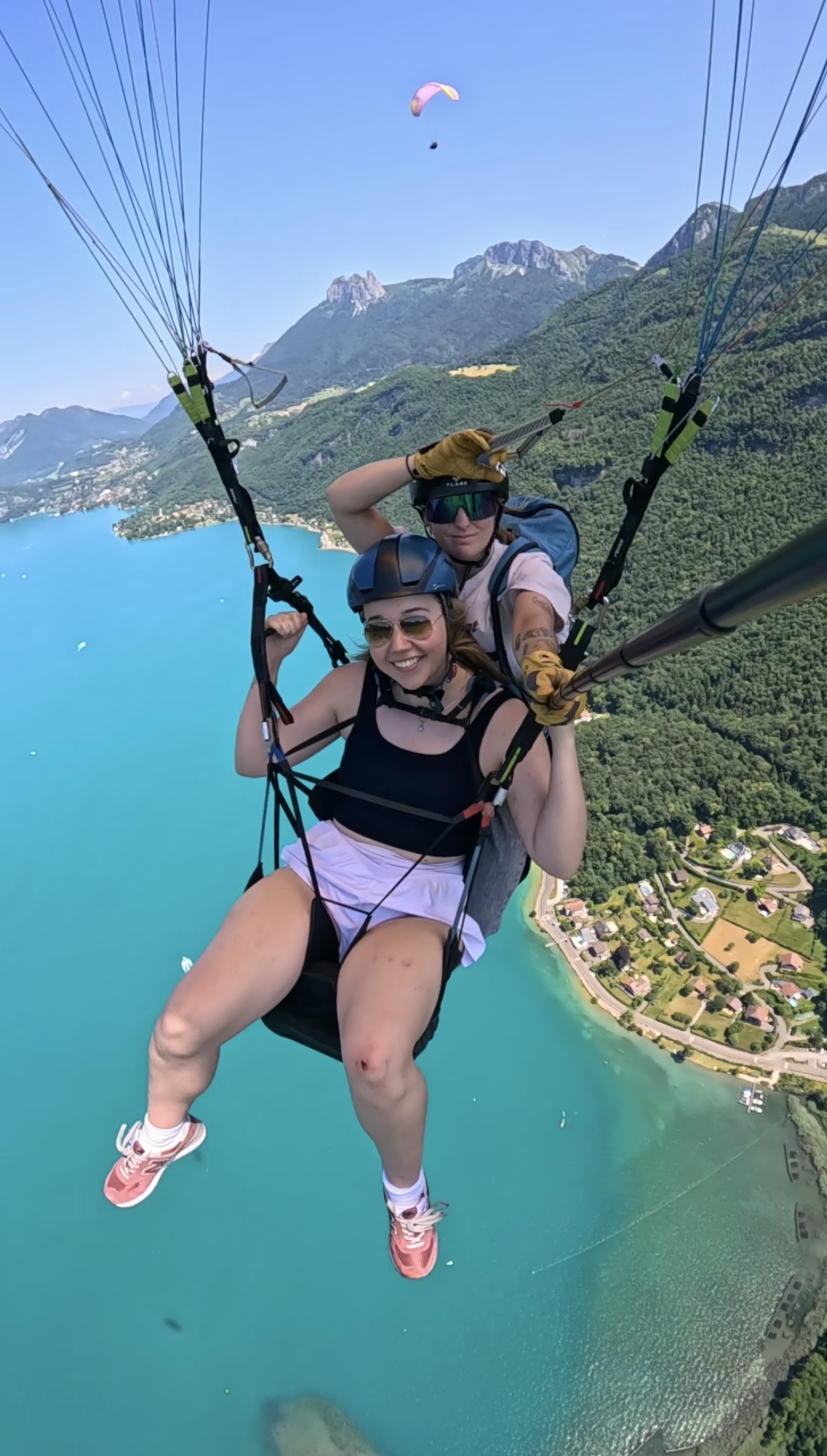 Paragliding over Lake Annecy