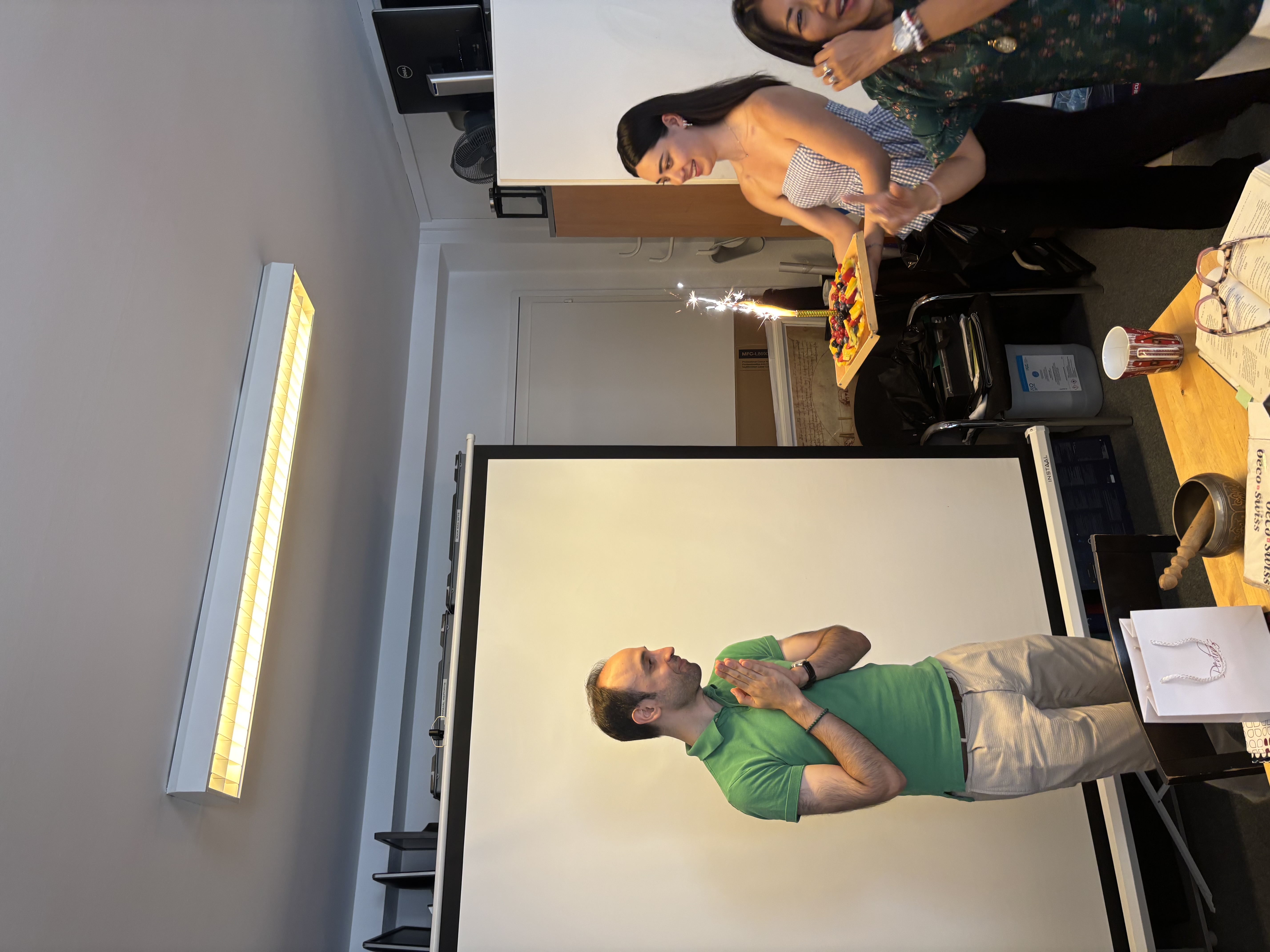 Birthday celebrations in the office