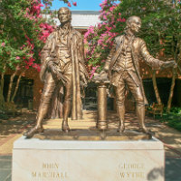 Statues of John Marshall and George Wythe