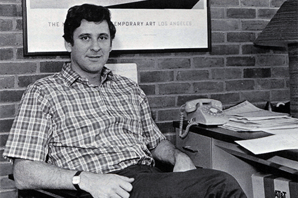 Professor Rosenberg in his office in 1987.