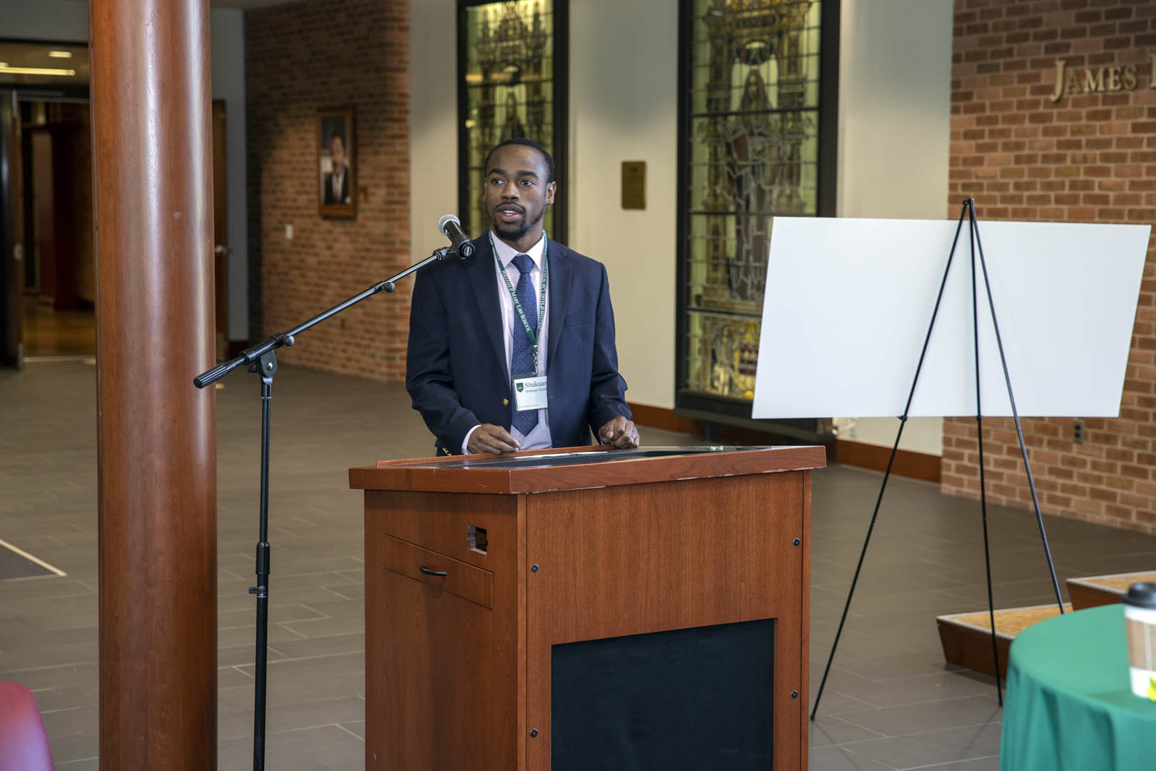 Shakuan Smith J.D.'23, BLSA Oliver Hill Scholarship recipient, 2021, Black Law Student & Alumni Networking Reception, Hixon Center