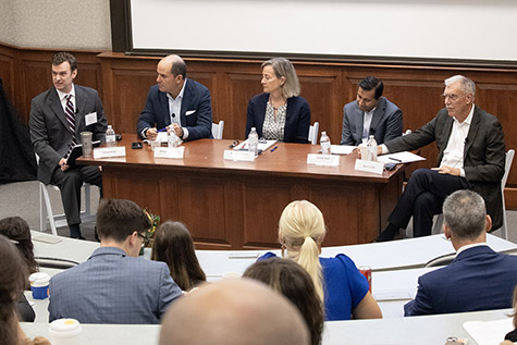 The Preview's first panel of experts examined "Admin Law After the Storm: The Fallout from Loper Bright and more." Aaron Bruhl (moderator), Roman Martinez, Beth Brinkmann, Pratik Shah and Don Verrilli.