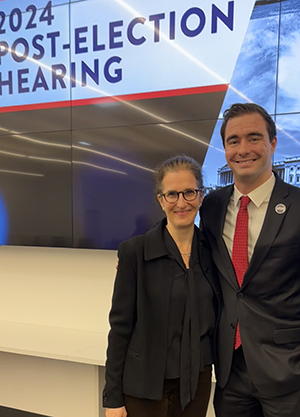 Professor Rebecca Green and Camden Kelliher '21