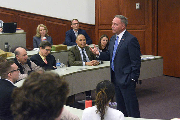 Lt. General Pede addresses students and faculty. Photo: Emily Webb