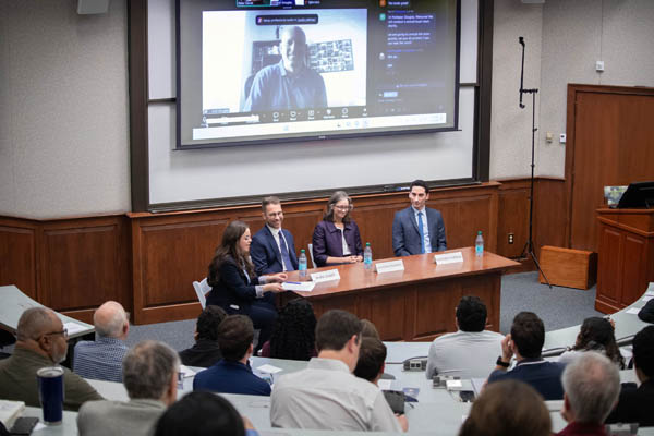 Participating via Zoom, Professor Joshua Douglas helped set the stage, explaining what redistricting is, how the process typically works, and what legal rules and norms govern it.