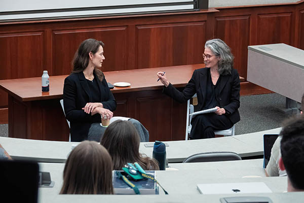Kate Shaw and Professor Rebecca Green. Photo: David F. Morrill