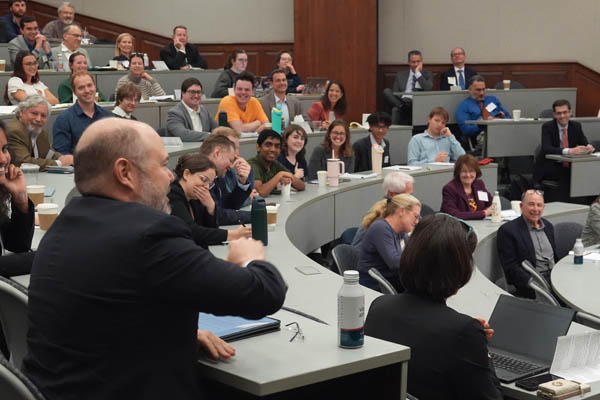 The conference is known for vigorous discussion and sense of humor. Photo: David F. Morrill