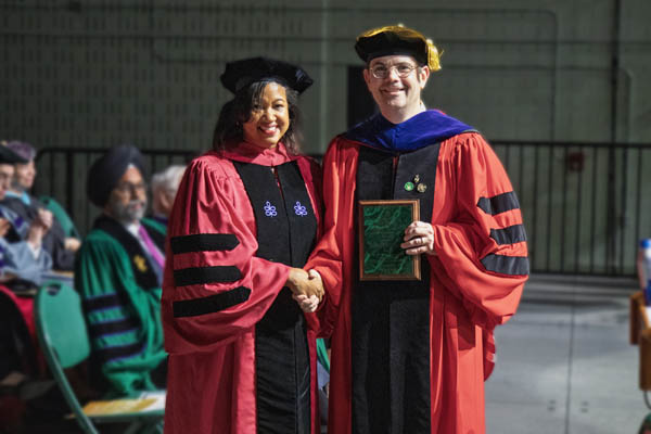McSweeney received the Walter L. Williams, Jr. Memorial Teaching Award during the Law School's commencement ceremony on May 16.
