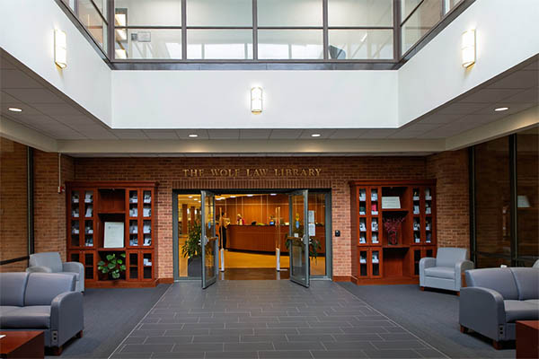 Wolf Law Library Entrance